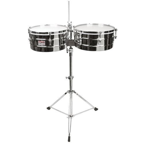 Rhythm Tech Timbales Chrome With Stand