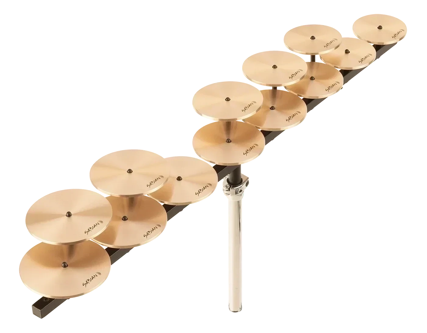 Sabian Low Crotale Set (13) With Bar And Base