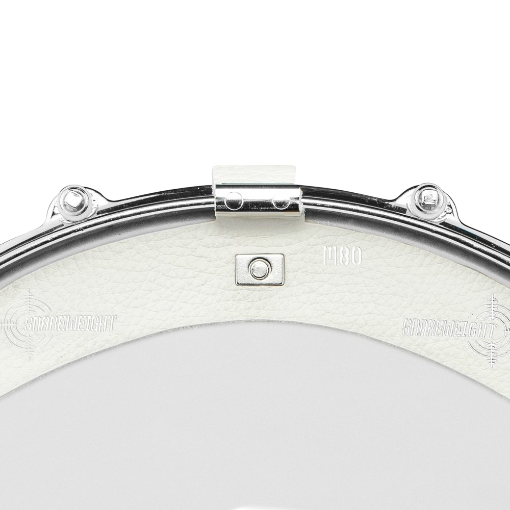 Snareweight M80 10-inch Leather Drum Dampening System - White