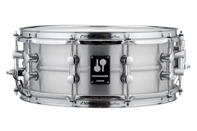 Sonor Kompressor Snare Drum, 14" X 5.75", Aluminum, Power Hoops, Polished