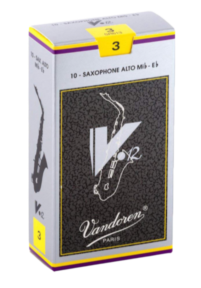 Vandoren Sr613 Alto Saxophone V.12 Reeds Strength #3. (Box Of 10)