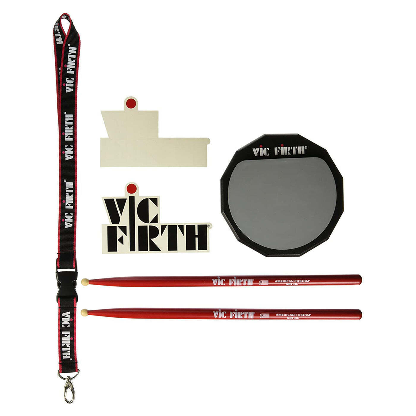 Vic Firth Launch Pad Kit (Includes Practice Pad, Sd1jr, Method Book)