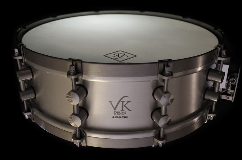 Vk Drums 14 X 4.5 "Ageless Collection" Solid 925 Sterling Silver Snare. Limited Collection Of 47 (Atomic Number Of Silver). Almost Sold Out.