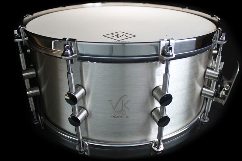 Vk Drums 14 X 6.5 "10th Anniversary" Solid 925 Sterling Silver Snare. Limited Collection Of 10.
