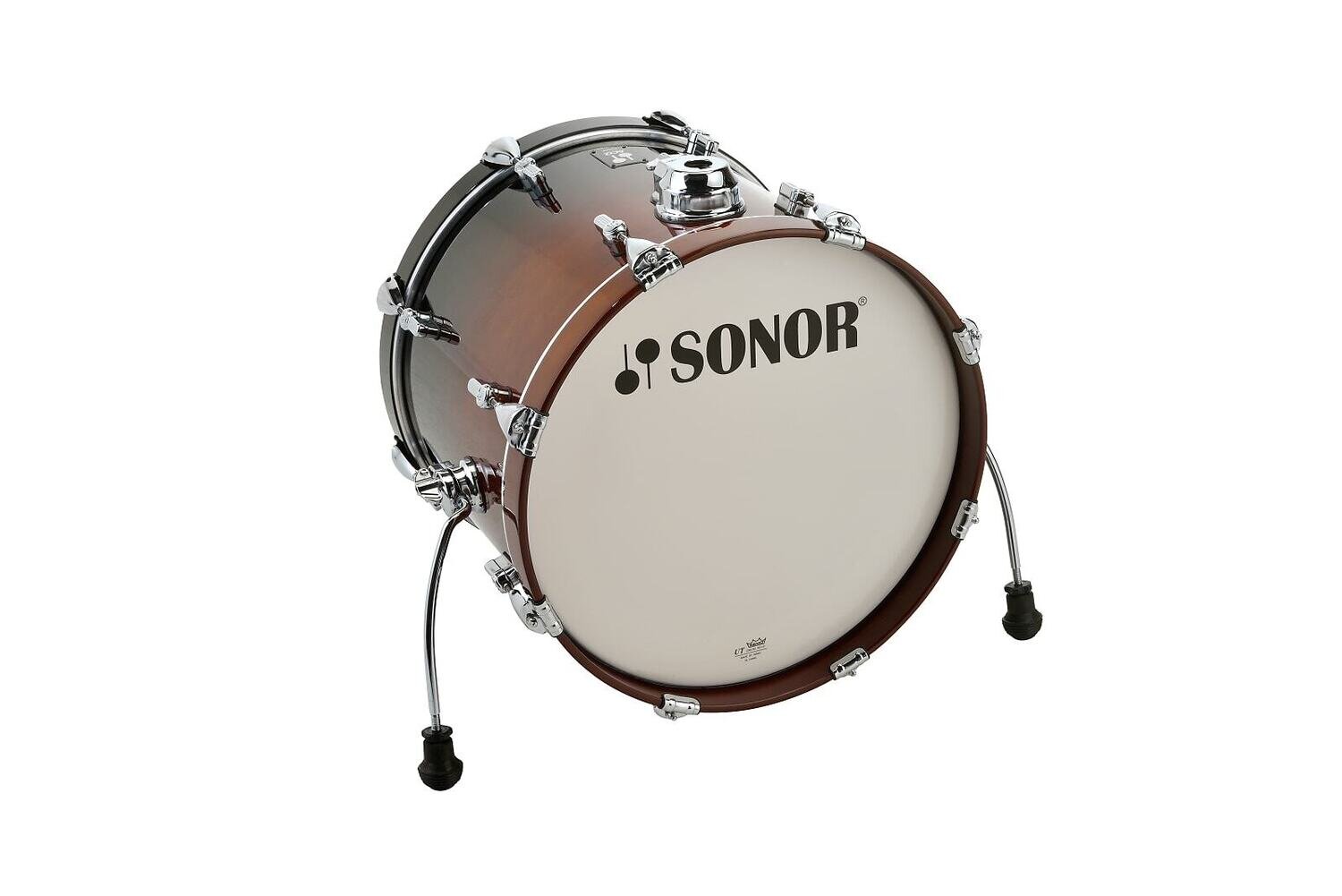 Sonor Aq2 14x13 Maple Bass Drum With Mount - Brown Fade