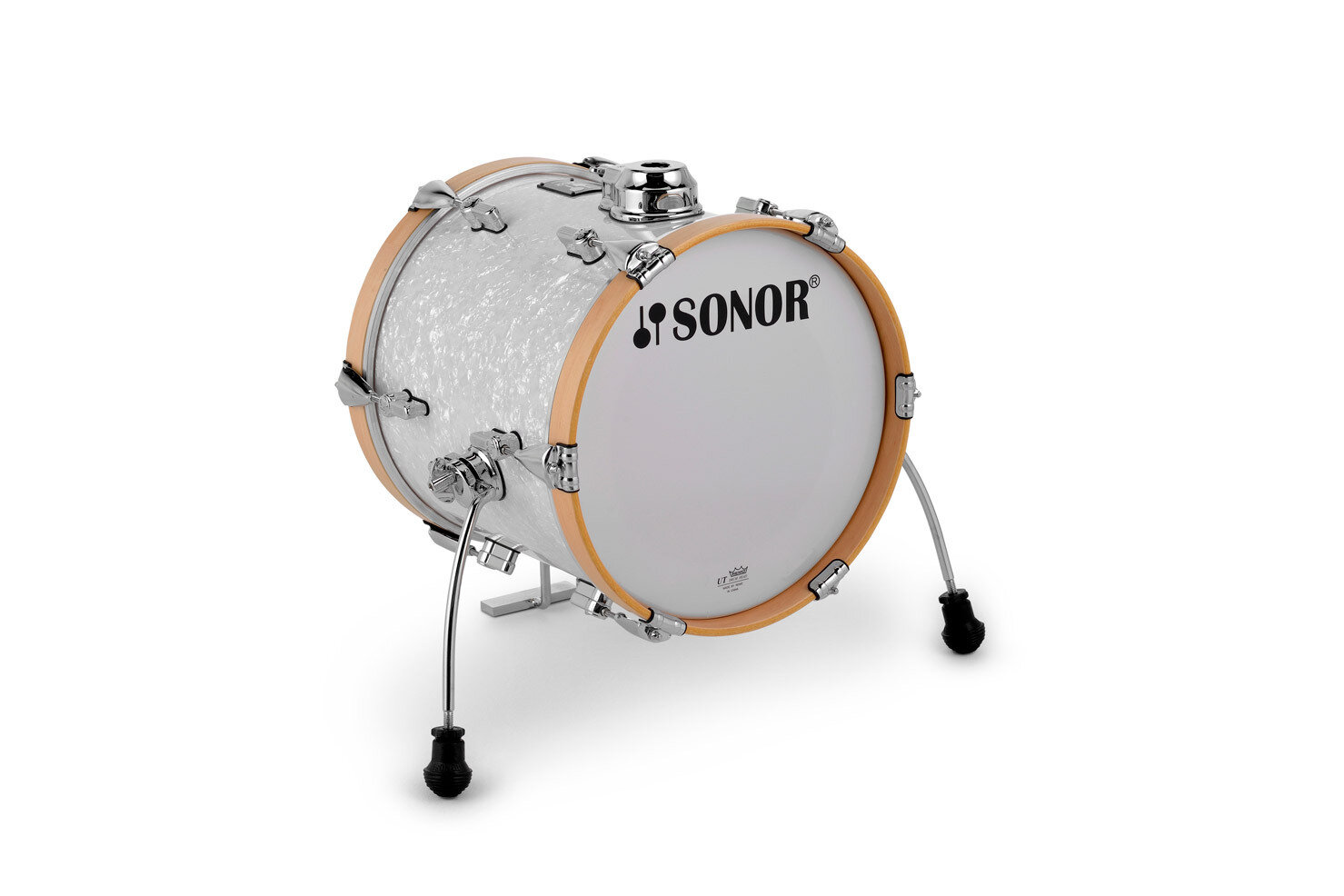 Sonor Aq2 14x13 Maple Bass Drum With Mount - White Marine Pearl