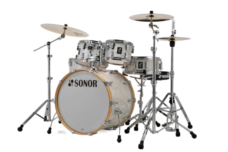 Sonor Aq2 Maple 5pc Stage Drum Set White Marine Pearl