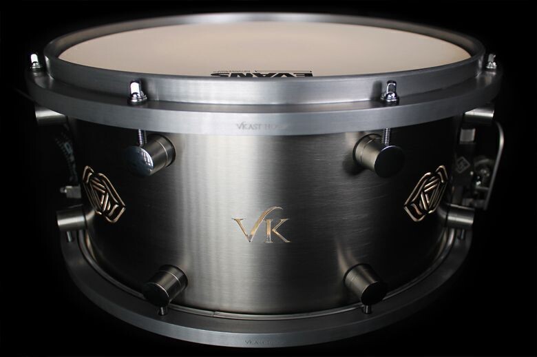 Vk Drums 13 X 7 " 1.5mm 304 Stainless Steel Shell Third Eye" Snare - Ltd Collection Of 99