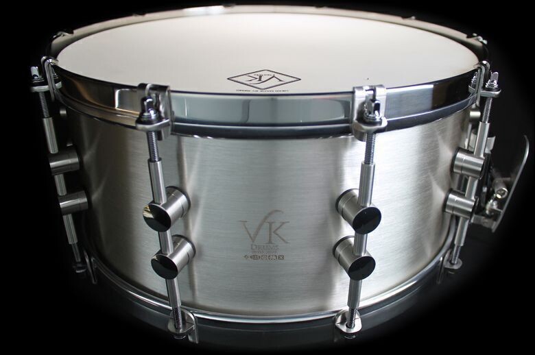 Vk Drums 14 X 6.5 "10th Anniversary" Solid 925 Sterling Silver Snare. Limited Collection Of 10.