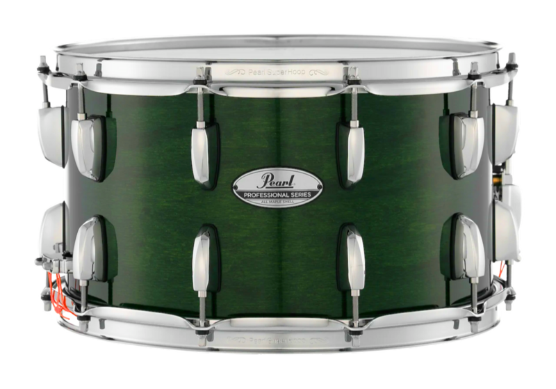 Pearl Professional Series Maple 14" X 8" Snare Drum In Emerald Mist (#126 ) Lacquer Finish