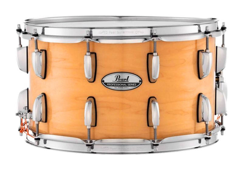 Pearl Professional Series Maple 14" X 8" Snare Drum In Natural Maple (#102) Lacquer Finish