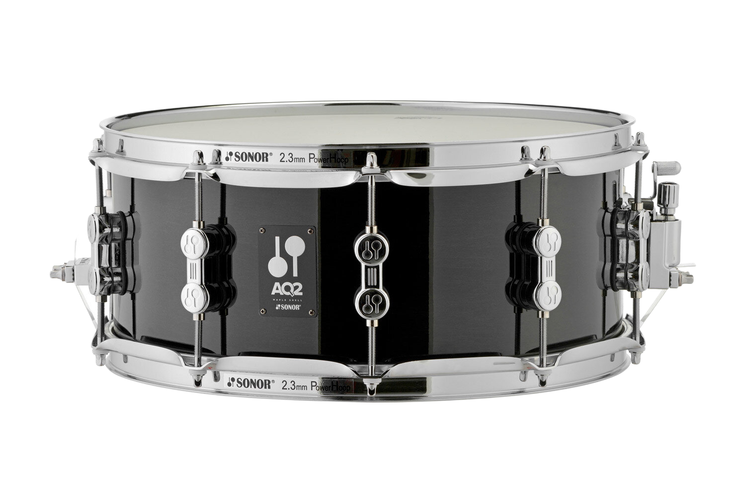 Sonor Aq2 14x6 Maple Snare - Transparent Black