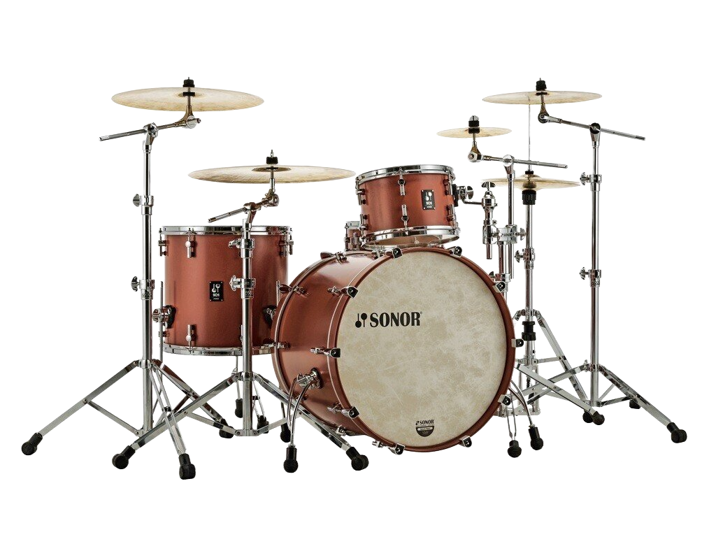 Sonor Sq1 20" 3-pc Shell Pack-satin Copper Brown