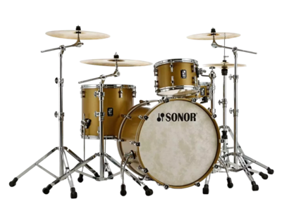 Sonor Sq1 24 Sonor Sq1 24" 3-pc Shell Pack-satin Gold Metallic