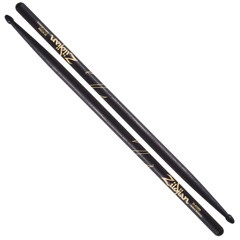 5A Acorn Tip Black Drumsticks
