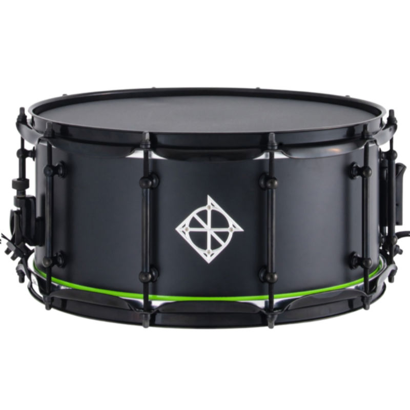 Dixon Artisan - Zebra Wood / Red Silkwood – Black Neon Green 6.5″ X 14″