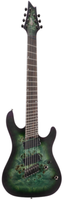 Cort Kx507mssdg Kx Series Multi Scale 7 String Electric Guitar. Star Dust Green
