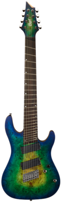 Cort Kx508ms Kx Series 8 String Electric Guitar. Mariana Blue Burst