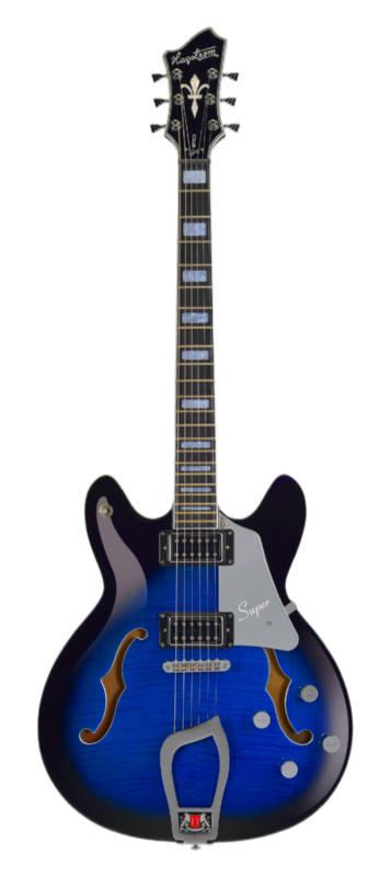 Hagstrom Suvik-dbs-u Super Viking Electric Guitar. Dark Baltic Sea
