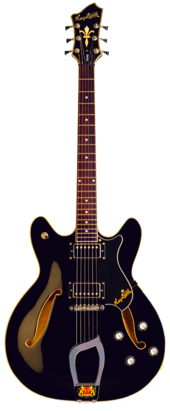 Hagstrom Vik-blk Viking Electric Guitar. Black Gloss