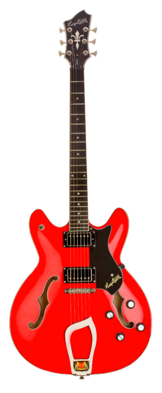 Hagstrom Vik-wct Viking Electric Guitar. Wild Cherry Transparent