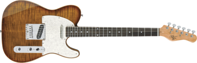 Michael Kelly Guitar Co. Electric Guitar 1953 Caramel Burst Quad Boutique Mod; Ebony Fretboard
