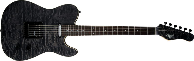 Michael Kelly Guitar Co. Electric Guitar 1954 Satin Black Wash S/h Ebony Fretboard