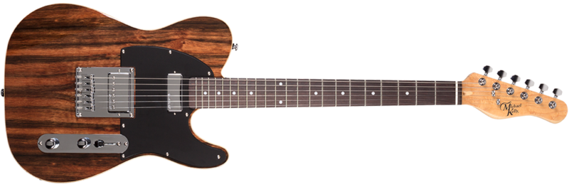 Michael Kelly Guitar Co. Electric Guitar 1955 Custom Collection With Striped Ebony Finish