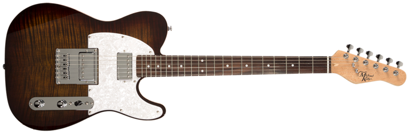 Michael Kelly Guitar Co. Electric Guitar 53db Dark Tiger's Eye Great 8 Boutique Mod; Maple Fretboard