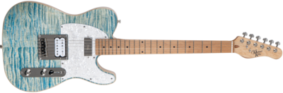 Michael Kelly Guitar Co. Electric Guitar Modshop 55 Blue Jean Wash (Seymour Duncan) H/h. Maple Fretboard