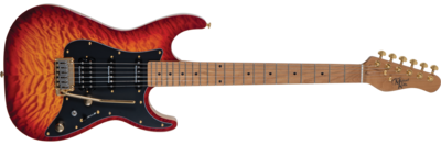 Michael Kelly Guitar Co. Electric Guitar Modshop 67 Aged Cherry Sunburst (Seymour Duncan) H/s/s Maple Fretboard