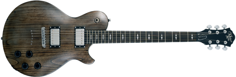 Michael Kelly Guitar Co. Electric Guitar Patriot Decree Open Pore Faded Black Open Pore Ebony Fretboard