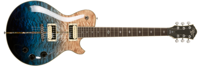 Michael Kelly Guitar Co. Electric Guitar Patriot Instinct Blue Fade. H/h Pau Ferro Fretboard