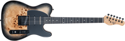 Michael Kelly Guitar Co. Electric Guitar Triple 50 Black Burl