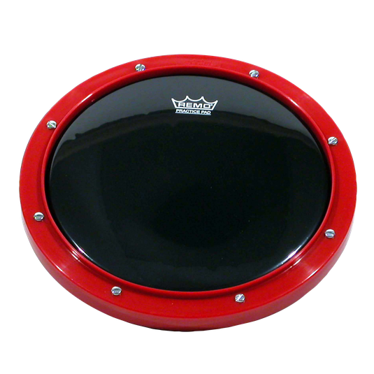 Remo Practice Pad - Tunable, Red, Ambassador Ebony Drumhead