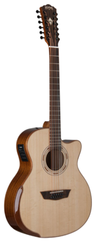 Washburn G15sce-12 Comfort Deluxe Series Grand Auditorium (12 String) Acoustic Electric Guitar.