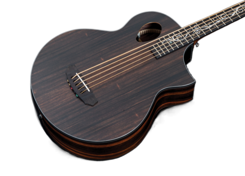 Michael Kelly Guitar Co. Acoustic-electric Bass Dragonfly 5 Forte Port Java Ebony (Fishman)