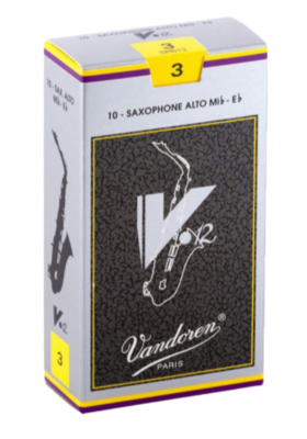 Vandoren Sr613 Alto Saxophone V.12 Reeds Strength #3. (Box Of 10)