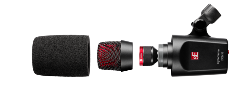 Dynacaster Dcm6 Dynamic Broadcast Microphone Cardioid With Built-in +30db Gain Mic Pre