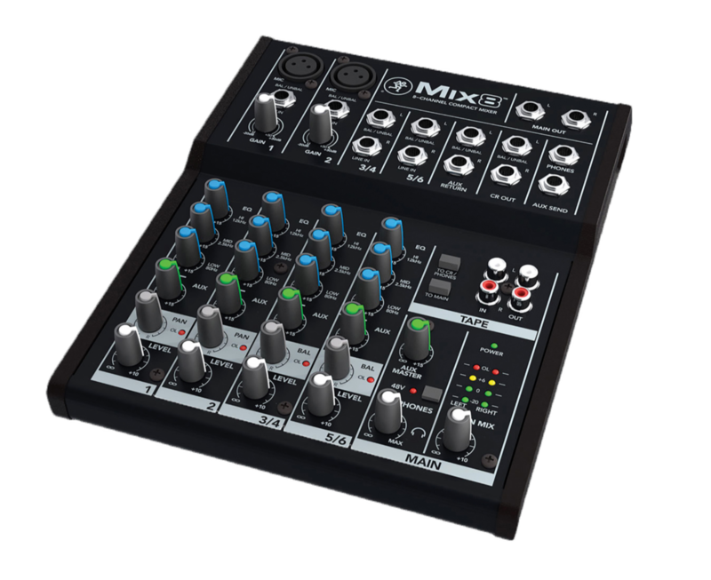 Mackie Mix8 8-channel Compact Mixer