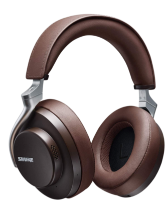 Shure 50 Wireless Noise Canceling Headphones. Brown