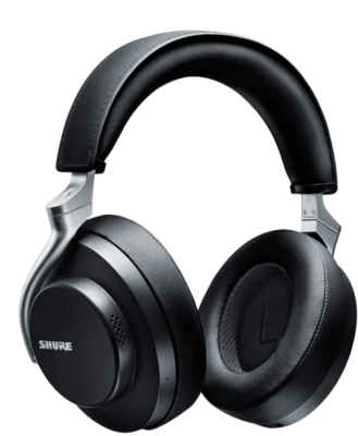 Shure 50 Wireless Noise Canceling Headphones. Black