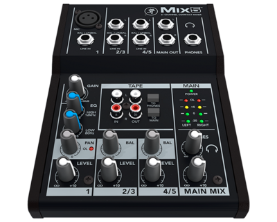 Mackie Mix5 5-channel Compact Mixer