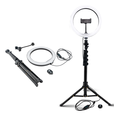 Mackie Mring-10 - 10” 3-color Ring Light Kit With Stand And Remote