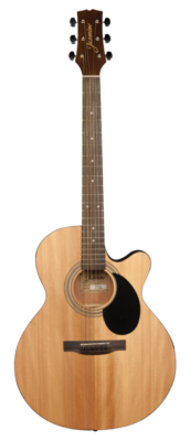 Jasmine S34c Orchestra Style Acoustic Guitar. Natural Finish
