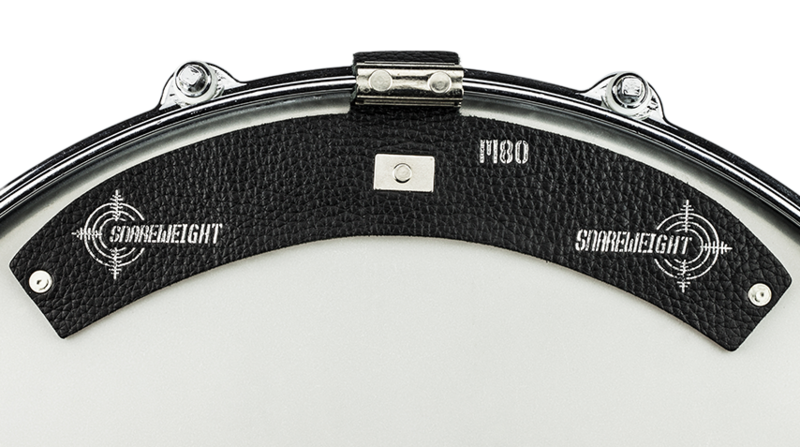 Snareweight M80 10-inch Leather Drum Dampening System - Black