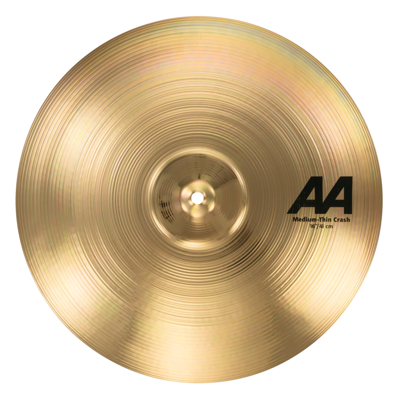Sabian 16" Aa Medium Thin Crash Brilliant Finish
