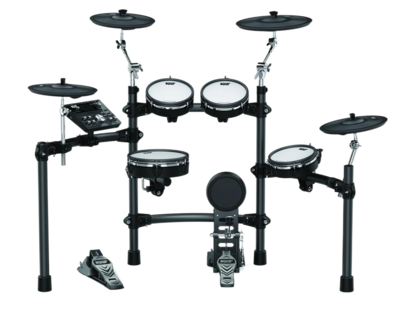 Kat Percussion Kt-300 Electronic Drum Set With Remo Mesh Heads, Kick Pedal & Tennis Beater