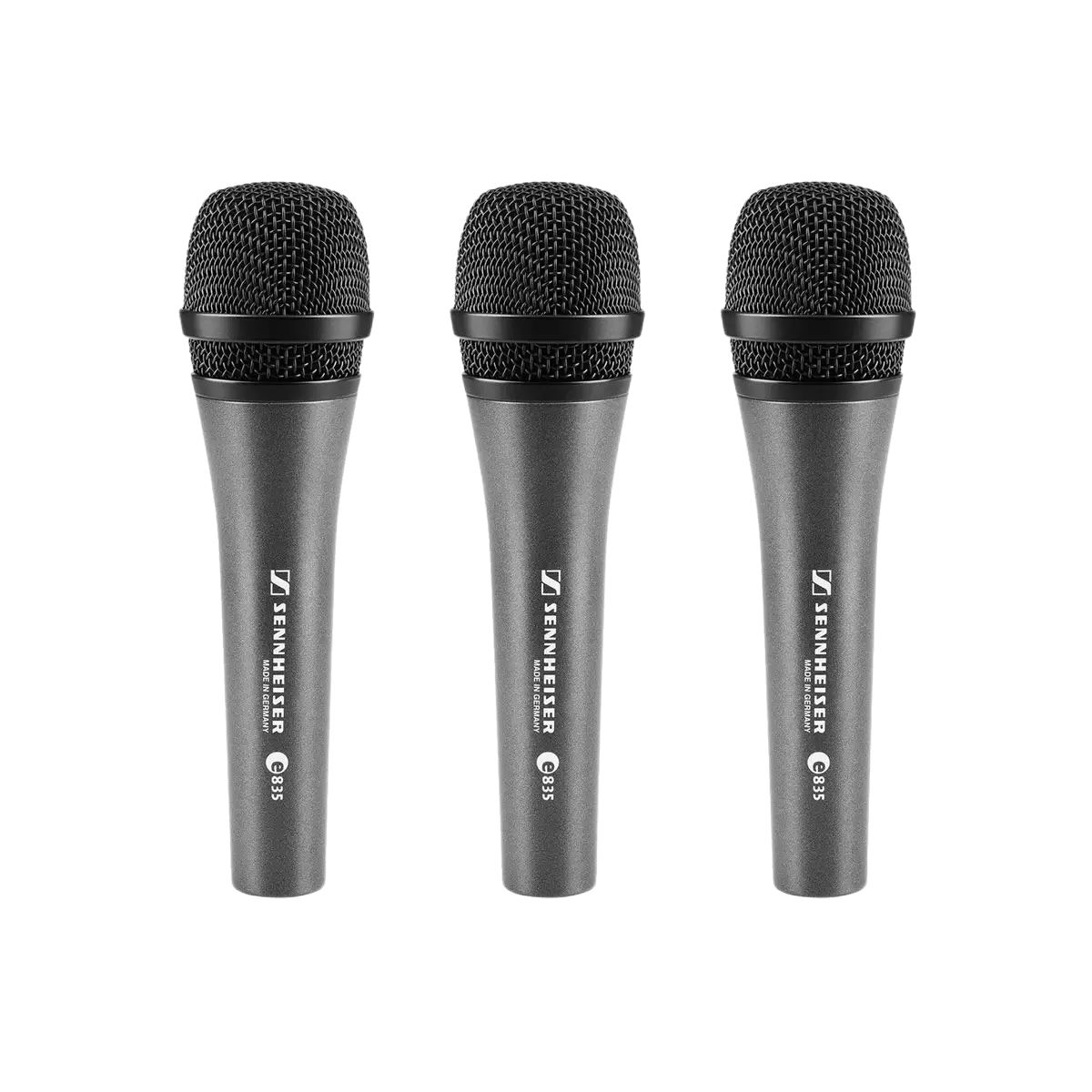 Sennheiser E-835 Handheld Dynamic Mic - 3 Pack