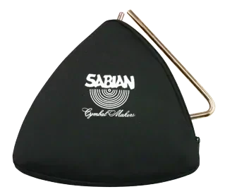 Sabian Black Zippered Triangle Bag 6"